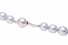画像をギャラリービューアに読み込む, フェイクパール ネックレス アクセサリー 小物 イミテーションパール ノーブランド コットン シルバー 42cm 美品 中古 28029