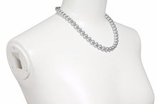 画像をギャラリービューアに読み込む, フェイクパール ネックレス アクセサリー 小物 イミテーションパール ノーブランド コットン シルバー 42cm 美品 中古 28029