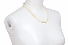 Load image into Gallery viewer, フェイクパール ネックレス アクセサリー 小物 イミテーションパール ノーブランド コットン ホワイト 42cm 美品 中古 28070