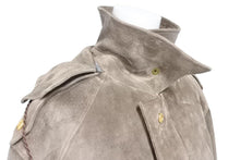 画像をギャラリービューアに読み込む, GUCCI グッチ ムートンコート スエード メンズ ヴィンテージ ベージュ サイズ 48 ファー レザー 中古 28960