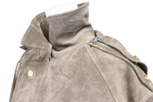 画像をギャラリービューアに読み込む, GUCCI グッチ ムートンコート スエード メンズ ヴィンテージ ベージュ サイズ 48 ファー レザー 中古 28960
