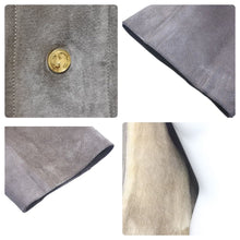 画像をギャラリービューアに読み込む, GUCCI グッチ ムートンコート スエード メンズ ヴィンテージ ベージュ サイズ 48 ファー レザー 中古 28960