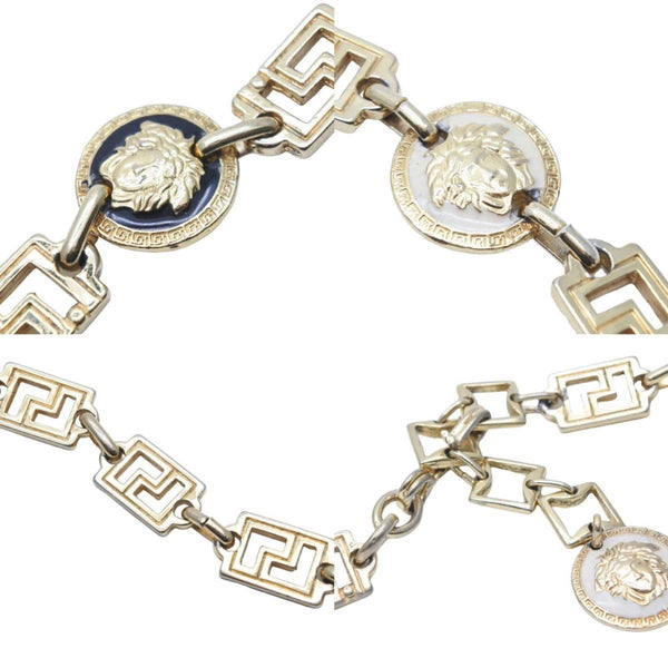 VERSACE ヴェルサーチ ヴィンテージ メデューサペンダントトップジャンボネックレス ゴールド 美品 中古 29190