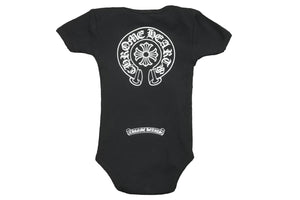 Chrome Hearts クロムハーツ ベイビー ロンパース クロスリンク ブラック 子供服 新生児 赤ちゃん服 中古 29209