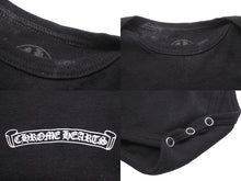 Load image into Gallery viewer, Chrome Hearts クロムハーツ ベイビー ロンパース クロスリンク ブラック 子供服 新生児 赤ちゃん服 中古 29209