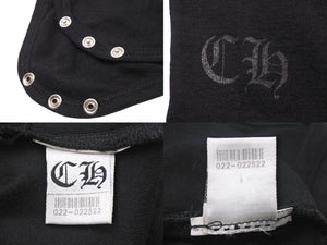 Chrome Hearts クロムハーツ ベイビー ロンパース クロスリンク ブラック 子供服 新生児 赤ちゃん服 中古 29209