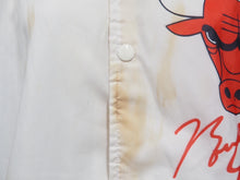 画像をギャラリービューアに読み込む, NBA エヌビーエー CHICAGO BULLS シカゴ ブルズ JORDAN ジョーダン ヴィンテージ ブルゾン ジャンパー ジャケット XL中古 29322