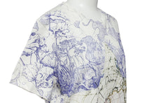 画像をギャラリービューアに読み込む, DIOR ディオール ピエトロ・ルッフォ Ｔシャツ 半袖 カットソー アラウンドザワールド 043T03PR446 サイズXS レディース 良好 29451