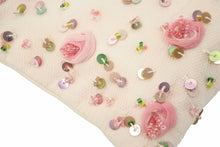 画像をギャラリービューアに読み込む, ANNA MOLINARI アンナモリナーリ チェーンショルダーバング 花柄 ビーンズ ゴールド金具 中古 29839