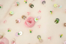 画像をギャラリービューアに読み込む, ANNA MOLINARI アンナモリナーリ チェーンショルダーバング 花柄 ビーンズ ゴールド金具 中古 29839