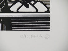 Load image into Gallery viewer, 新品同様 THE LONDON POLICE ロンドンポリス シルクスクリーンペーパー ボクサー 30枚限定 サイン付き 絵画 ポスター 中古 30051