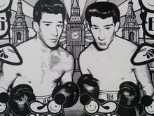 Load image into Gallery viewer, 新品同様 THE LONDON POLICE ロンドンポリス シルクスクリーンペーパー ボクサー 30枚限定 サイン付き 絵画 ポスター 中古 30051