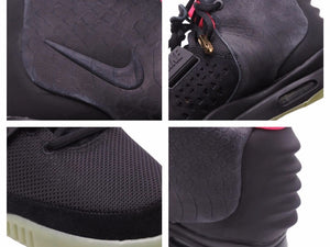Unused / with black tag NIKE AIR YEEZY 2 Air Yeezy Solar Red 508214-006 Black Sneakers 30346