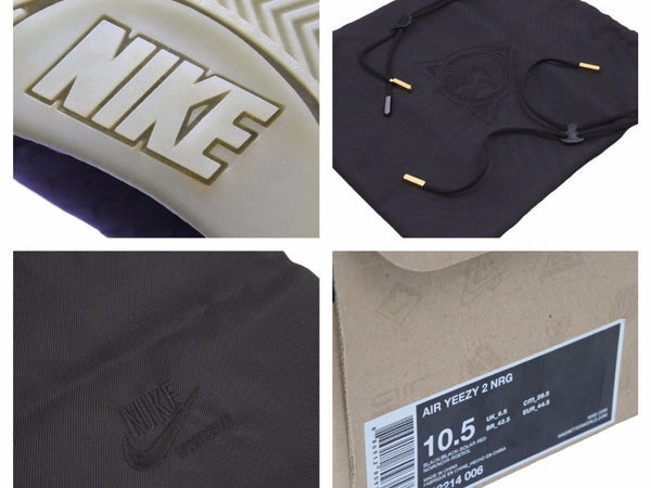 Unused / with black tag NIKE AIR YEEZY 2 Air Yeezy Solar Red 508214-006 Black Sneakers 30346