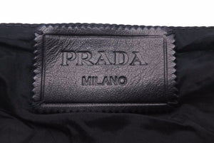 PRADA プラダ スカート レザー ブラック サイズ42 中古 レディース 30606