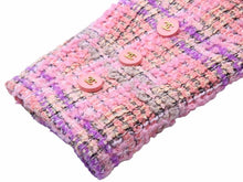 画像をギャラリービューアに読み込む, CHANEL シャネル ジャケット ツイード 94A ココボタン ピンク マルチ ヴィンテージ アウター レディース サイズ36 美品 34079