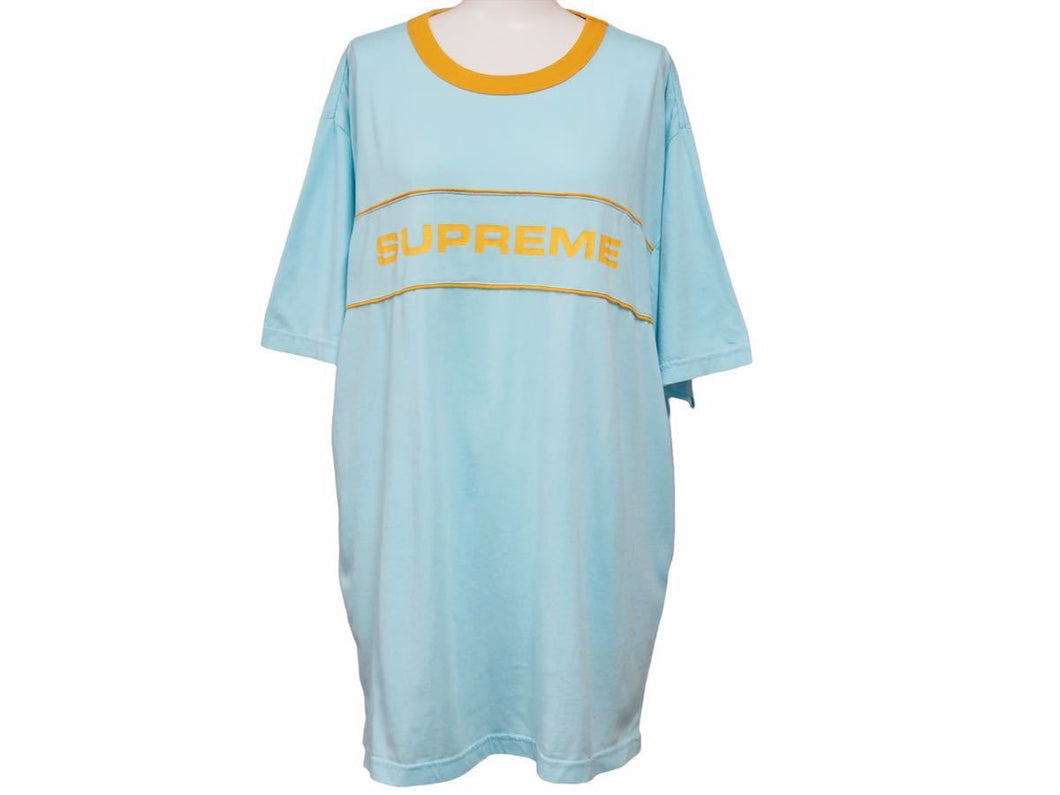 SUPREME シュプリーム Tシャツ 半袖 18SS WEEK20 Team Ringer Tee チーム リンガー ライトブルー メンズ 未使用  30867 – Casanova Vintage