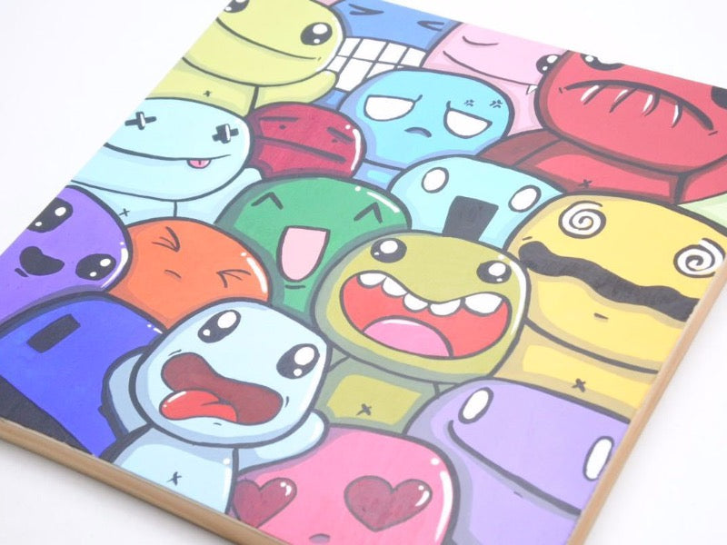 Mrs. Zukie ミセスズッキー Rainbow Edition Facial Expressions 絵 グラフィック アート ペイント 芸術 美術 マルチ 新品 30897 正規