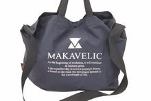 画像をギャラリービューアに読み込む, MAKAVELIC マキャベリック トートバッグ ショルダーバング 3120-10204 ネイビー 大容量 中古 31193