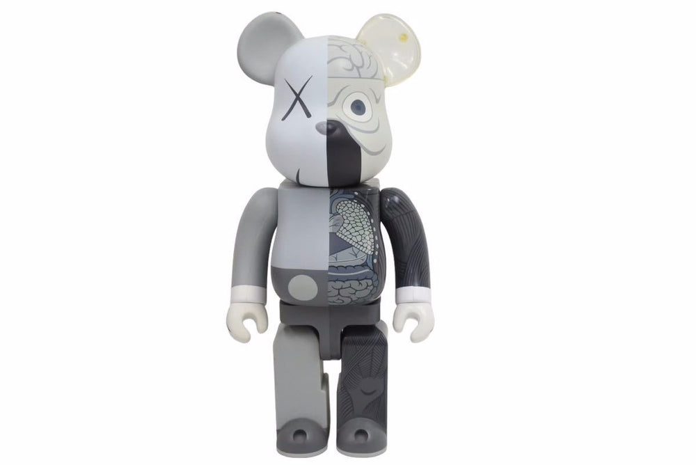 KAWS カウズ BE@RBRIK グレー COMPANION 人体模型 400% OriginalFake 美品 中古 31534