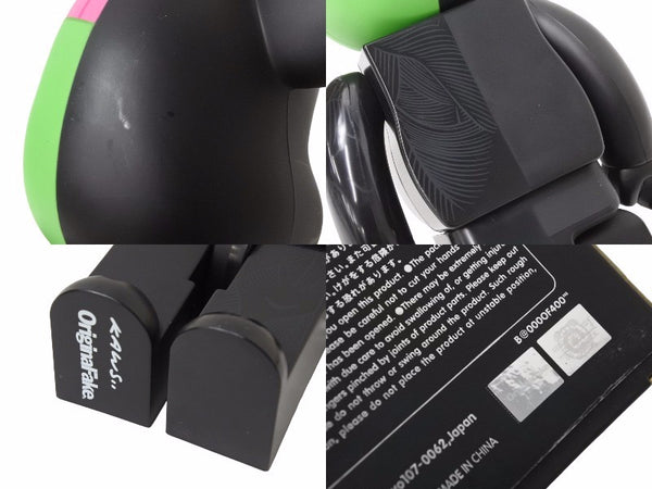 BE@RBRICK KAWS 人体模型 400% 赤/レッド 箱 COMPANION メディコムトイ ベアブリック カウズ OriginalFake 31535