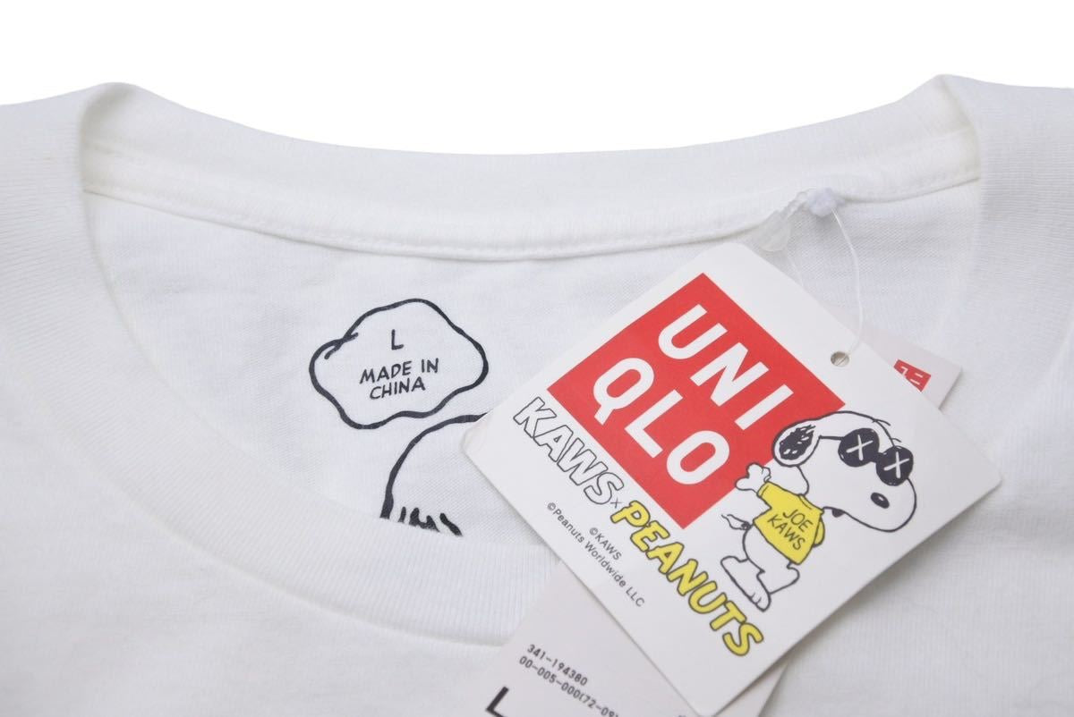 極美品 UNIQLO +J ユニクロ KAWS×PEANUTS コラボ 半袖Ｔシャツ 綿 ホワイト L 左袖KAWSロゴ刺繍 タグ有り 新品未使用  31910 – Casanova Vintage