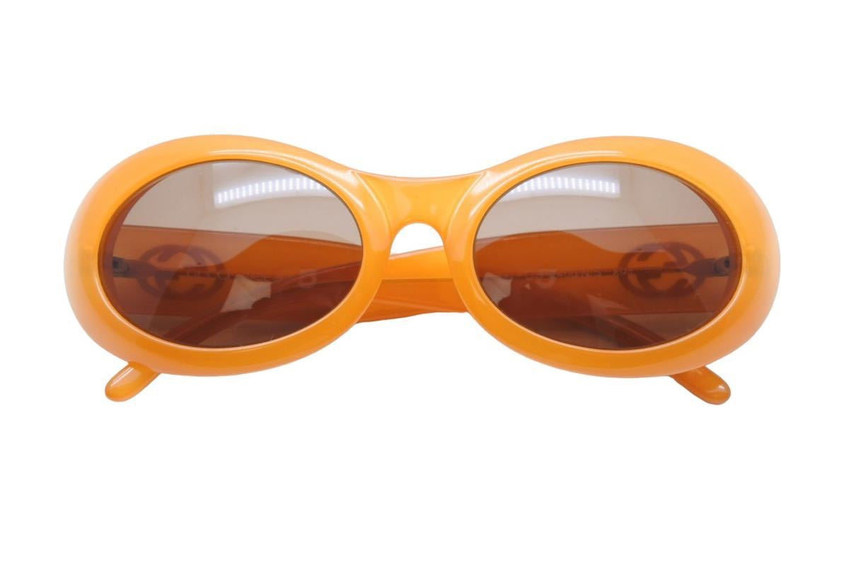 GUCCI グッチ サングラス メガネ 眼鏡 ロゴ オレンジ 2400/N/S 56□22