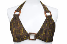 画像をギャラリービューアに読み込む, FENDI フェンディ ヴィンテージ 総柄 スイムウェア ズッカ柄 ベカンバッグ 水着 ブラウン ビキニ サイズ40 美品 中古 32705