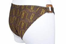 画像をギャラリービューアに読み込む, FENDI フェンディ ヴィンテージ 総柄 スイムウェア ズッカ柄 ベカンバッグ 水着 ブラウン ビキニ サイズ40 美品 中古 32705