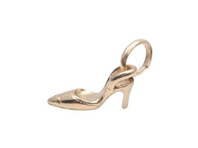 Load image into Gallery viewer, 極美品 CHANEL シャネル ヴィンテージ アクセサリーチャーム 靴 ヒール パンプス ココマーク ゴールド 中古 33226