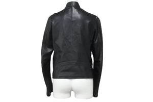 ASTRAET Riders 5422-136-0041 Leather jacket leather jacket black size 0 ladies used 33826