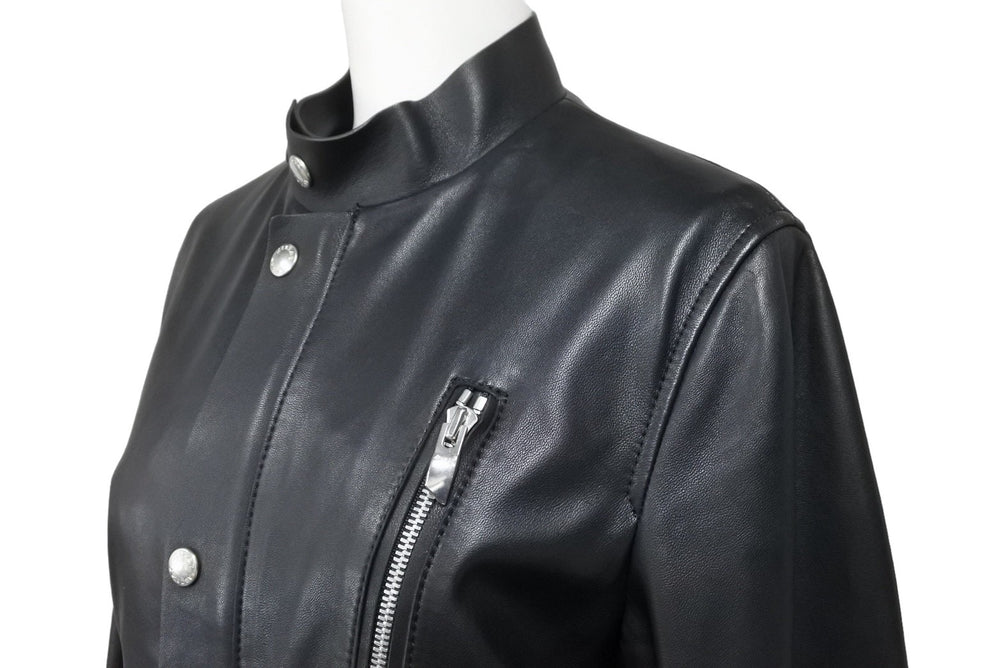 ASTRAET Riders 5422-136-0041 Leather jacket leather jacket black size 0 ladies used 33826