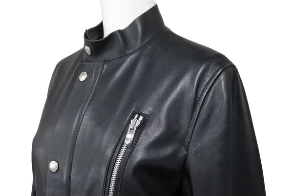 ASTRAET Riders 5422-136-0041 Leather jacket leather jacket black size 0 ladies used 33826