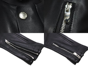 ASTRAET Riders 5422-136-0041 Leather jacket leather jacket black size 0 ladies used 33826