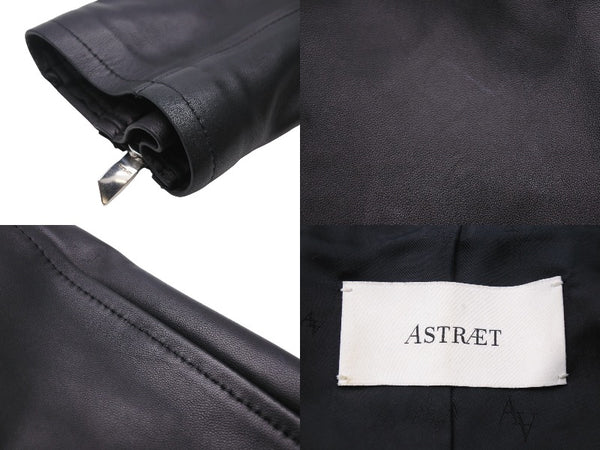 ASTRAET Riders 5422-136-0041 Leather jacket leather jacket black size 0 ladies used 33826