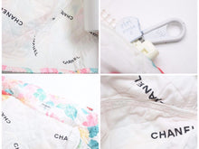 画像をギャラリービューアに読み込む, CHANEL シャネル ヴィンテージ モッズコート ジャケット フラワー 総柄ブルゾン ココマーク ナイロン レディース 良好 30735