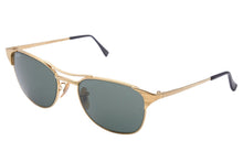 画像をギャラリービューアに読み込む, Ray-Ban レイバン サングラス メガネ ボシュロム社製 Signet シグネット グリーン系レンズ ゴールド フレーム メンズ 中古 34181