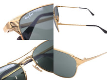 画像をギャラリービューアに読み込む, Ray-Ban レイバン サングラス メガネ ボシュロム社製 Signet シグネット グリーン系レンズ ゴールド フレーム メンズ 中古 34181