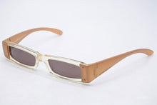 画像をギャラリービューアに読み込む, EMPORIO ARMANI エンポリオアルマー二 サングラス イタリア製 ロゴ クリア ベージュ 615-s 446 51□17 135 中古 34182