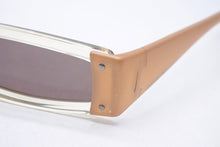 画像をギャラリービューアに読み込む, EMPORIO ARMANI エンポリオアルマー二 サングラス イタリア製 ロゴ クリア ベージュ 615-s 446 51□17 135 中古 34182