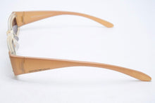 画像をギャラリービューアに読み込む, EMPORIO ARMANI エンポリオアルマー二 サングラス イタリア製 ロゴ クリア ベージュ 615-s 446 51□17 135 中古 34182