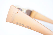 画像をギャラリービューアに読み込む, EMPORIO ARMANI エンポリオアルマー二 サングラス イタリア製 ロゴ クリア ベージュ 615-s 446 51□17 135 中古 34182