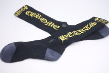 画像をギャラリービューアに読み込む, クロムハーツ Chrome Hearts SOCKS OLD ENGLISH 1PK サイズ:M オールドイングリッシュロゴ靴下ソックス 34460