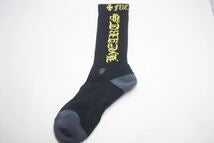 画像をギャラリービューアに読み込む, クロムハーツ Chrome Hearts SOCKS OLD ENGLISH 1PK サイズ:M オールドイングリッシュロゴ靴下ソックス 34460