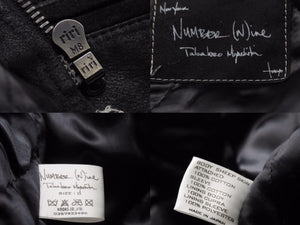 Archive NUMBER (N)INE 05AW THE HIGH STREET period Docking riders jacket Size 0 Good condition N34551
