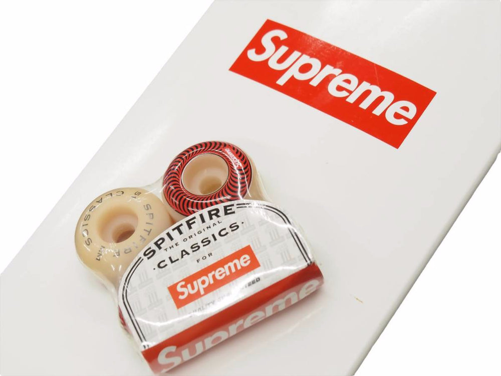 Supreme シュプリーム スケボー 20周年限定デッキ×ウィール スピットファイア クラシック 51mm BOX LOGO 2014SS 美品 34883