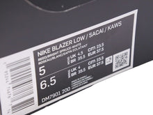 Load image into Gallery viewer, KAWS sacai Nike カウズ サカイ ナイキ ブレーザー ロー リード スニーカー 靴 マルチ レザー サイズ23.5㎝ 中古 34941