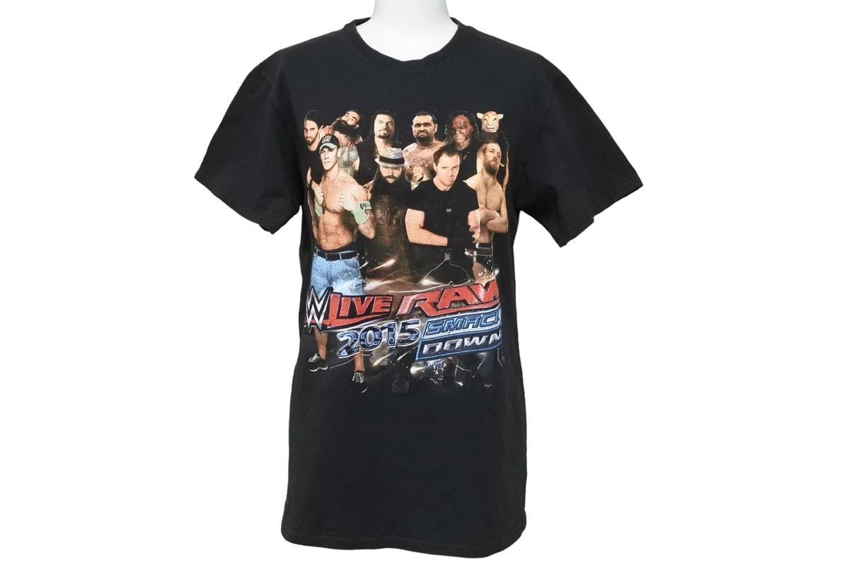 プロレス ヴィンテージ tシャツ live raw 2015 古着 トップス コレクション 格闘技 ブラック コットン 良品 中古 35325 –  Casanova Vintage