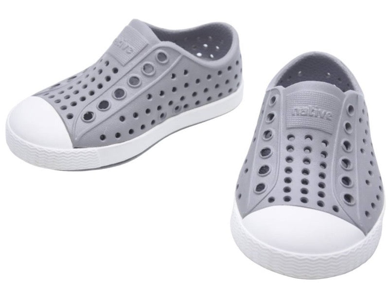 Native Shoes ネイティブシューズ JEFFERSON ジェファーソン スニーカーサンダル EVA グレー ホワイト 12.5cm 美品 中古 35383
