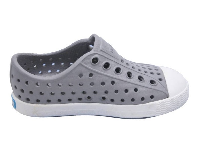 Native Shoes ネイティブシューズ JEFFERSON ジェファーソン スニーカーサンダル EVA グレー ホワイト 12.5cm 美品 中古 35383